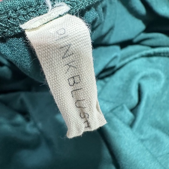 Emerald/forest green pinkblush msternity off the shoulder l/s photoshoot dress - Picture 3 of 8